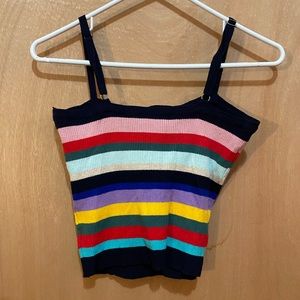 Rainbow crop top